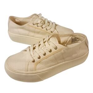 A New Day Sneakers Off White Size 7.5 Womens Shoe Platform Sneaker​